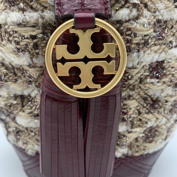 Tory Burch Fleming Soft Tweed Mini Bucket Bag main image 4